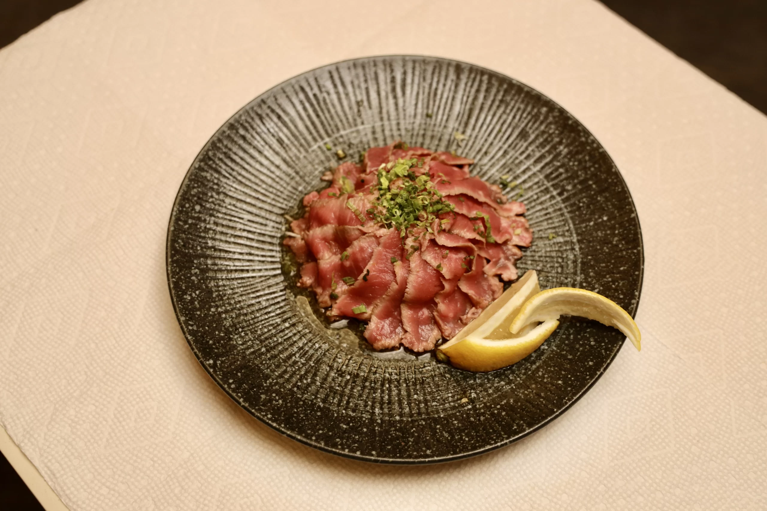 Wafuu-Izakaya-Japanese-Restaurant-Beef-Tataki-Forest-Hills Beef Tataki from Wafuu Izakaya, a Japanese Restaurant in Forest Hills